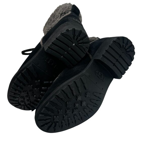 UGG Bodie Fur Lace Up Boots Womens 7 Cozy Waterproof Outdoors Suede New - Picture 10 of 10